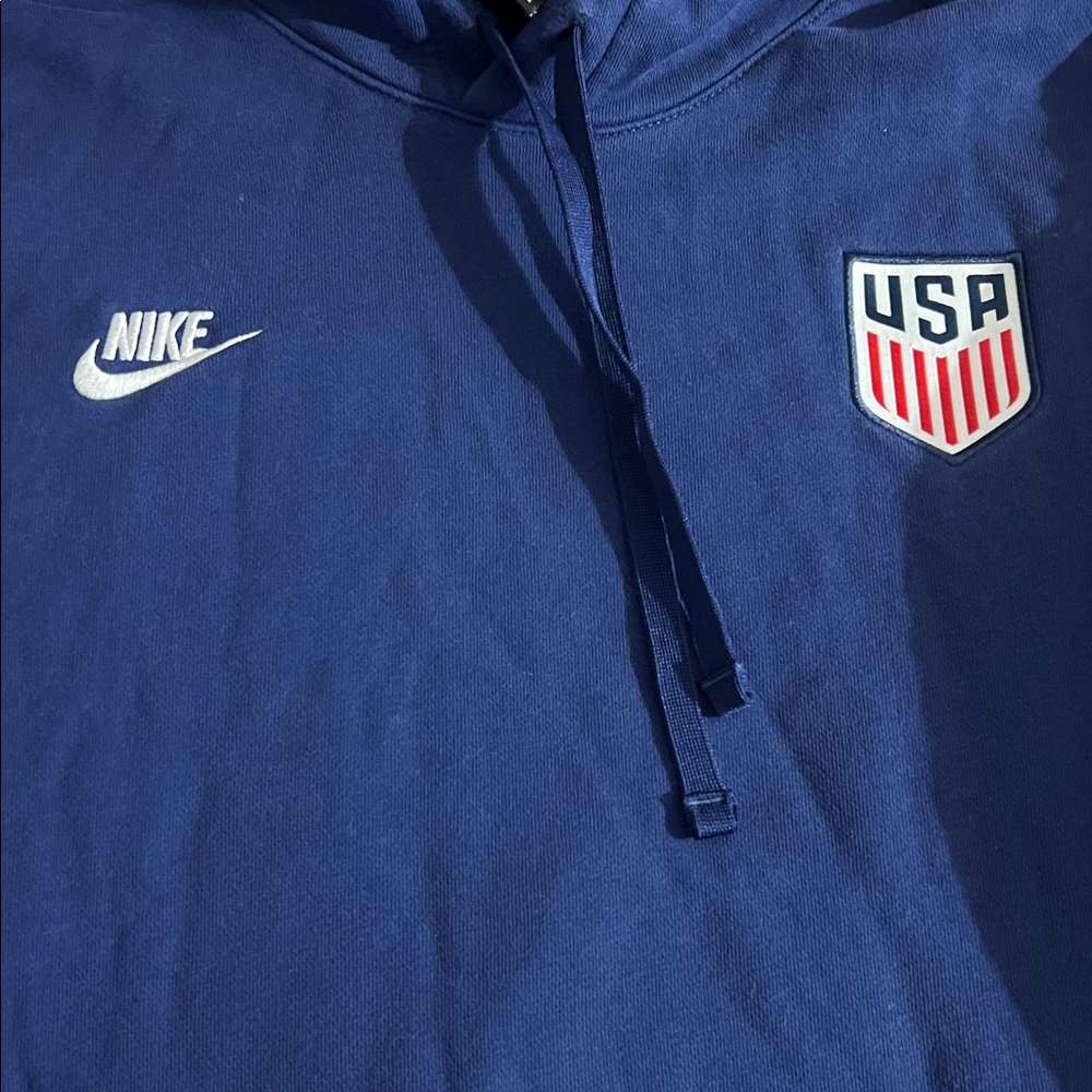 Nike Men's Navy USA Soccer Hoodie Size Medium - Picture 3 of 4